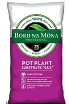 Board Na Mona 75 litres Pot Plant Substrate Plus  Irish Peat Moss