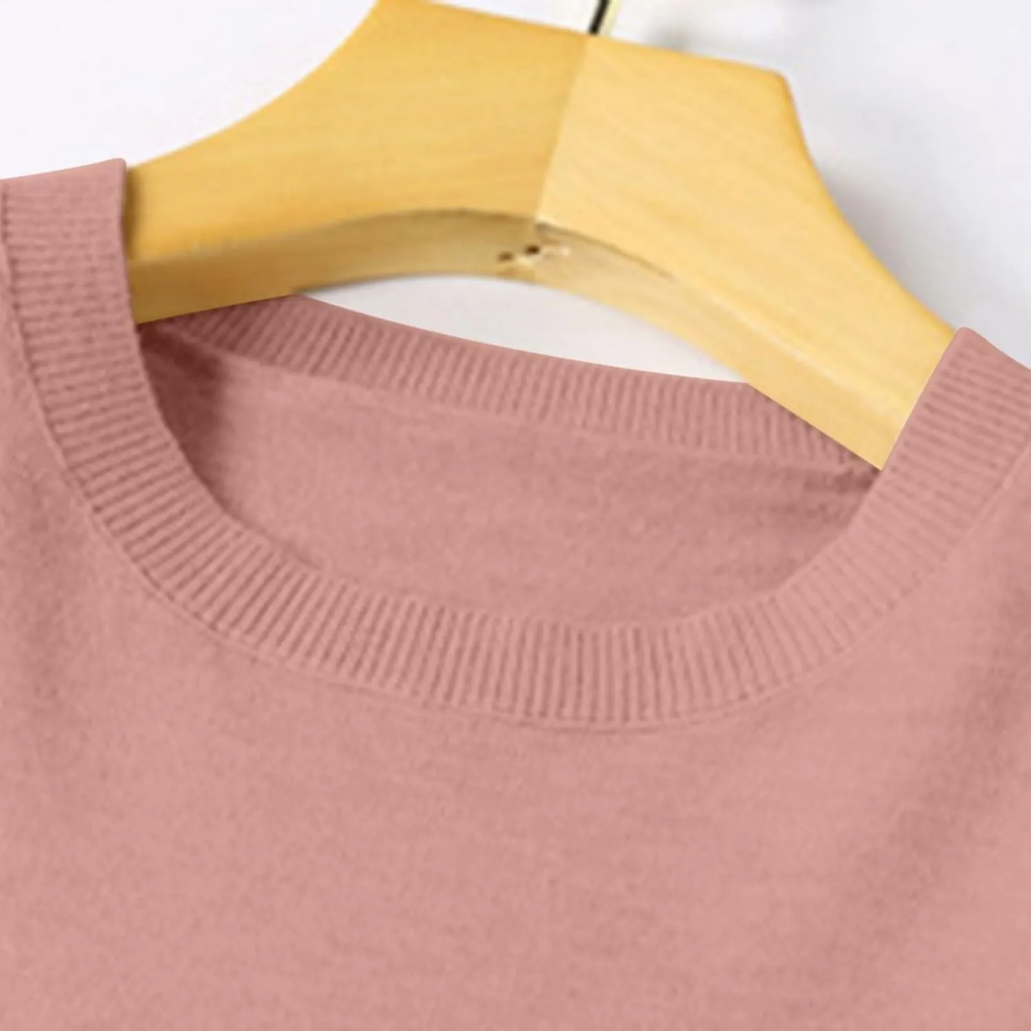 Cashmere Sweaters for Women Crewneck Long Sleeve Oversized Sweaters Trendy Ribbed Knit Cuffs Hem Tunic Sweaters Tops