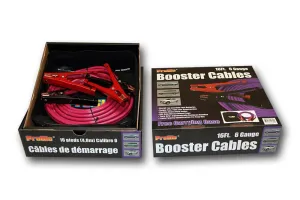 Century Pro Glo 6 Gauge 16' Booster Cables, D1110616PR