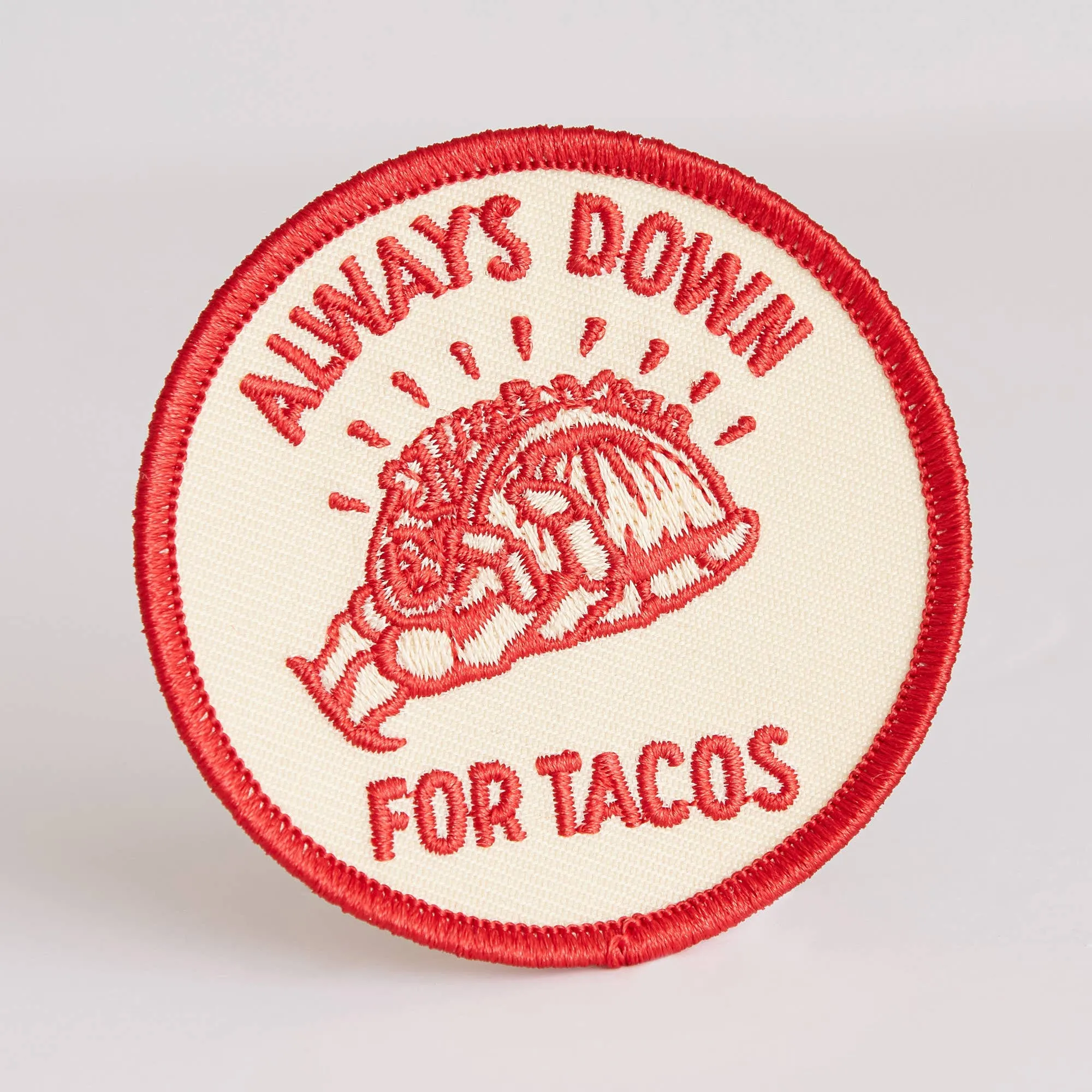 DOWN FOR TACOS PATCH
