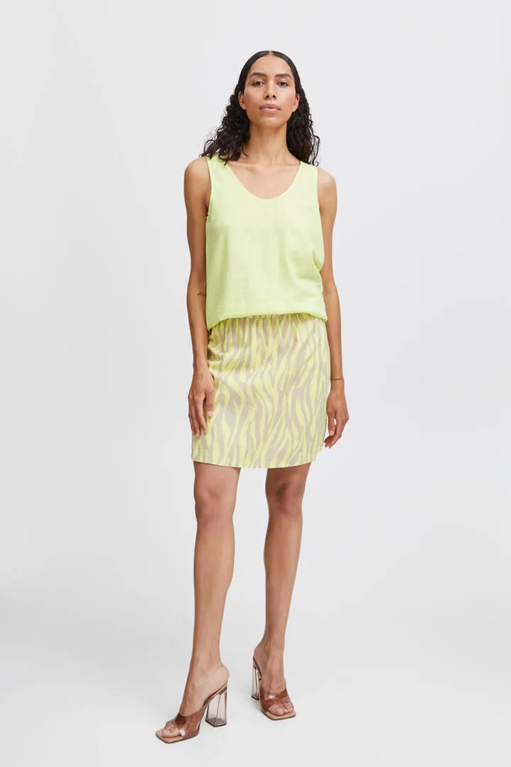 Falakka Short Skirt - Sunny Lime Animal Mix