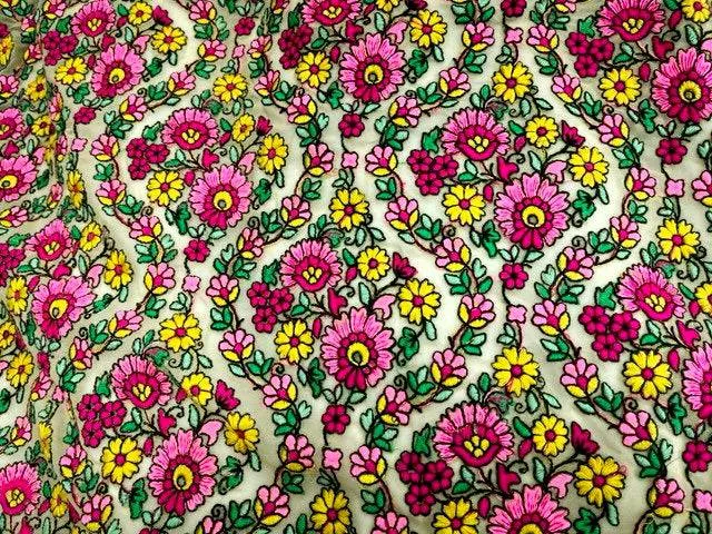 Floral Masterpiece - Embroidered Georgette
