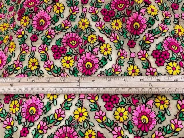 Floral Masterpiece - Embroidered Georgette