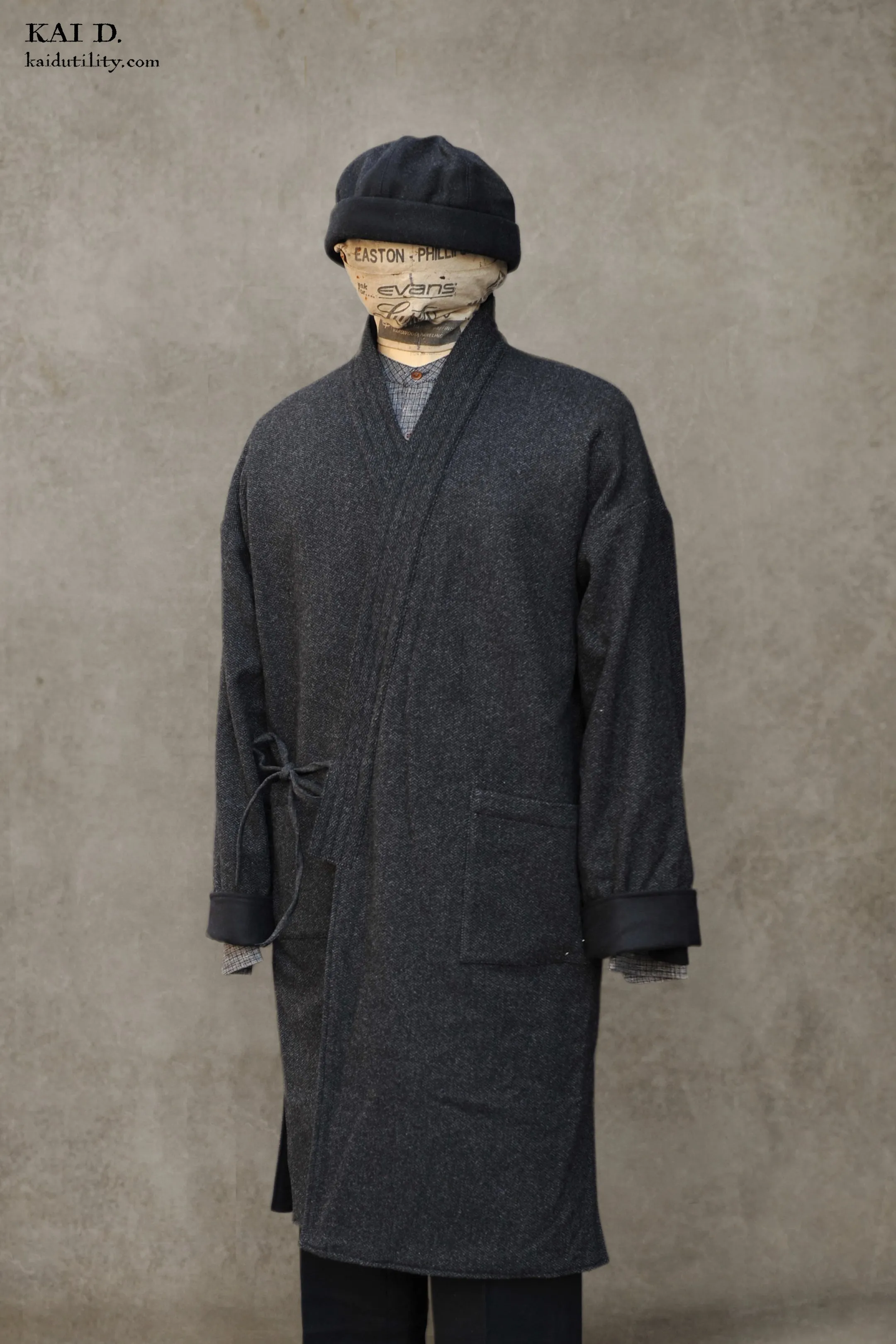 Full Length Japanese Farmer Coat - Nagamachi - Medium (NO RETURN)