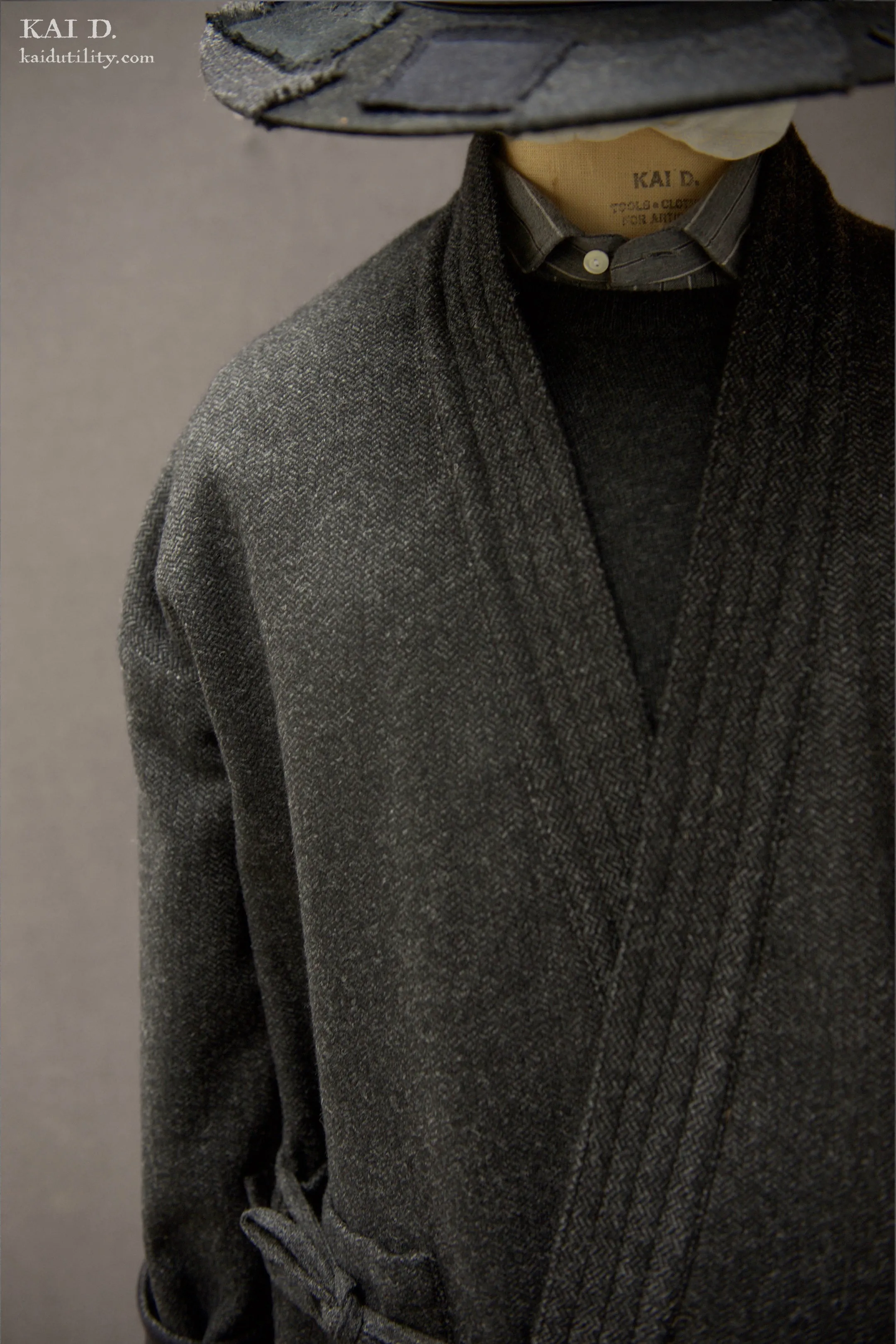 Full Length Japanese Farmer Coat - Nagamachi - Medium (NO RETURN)