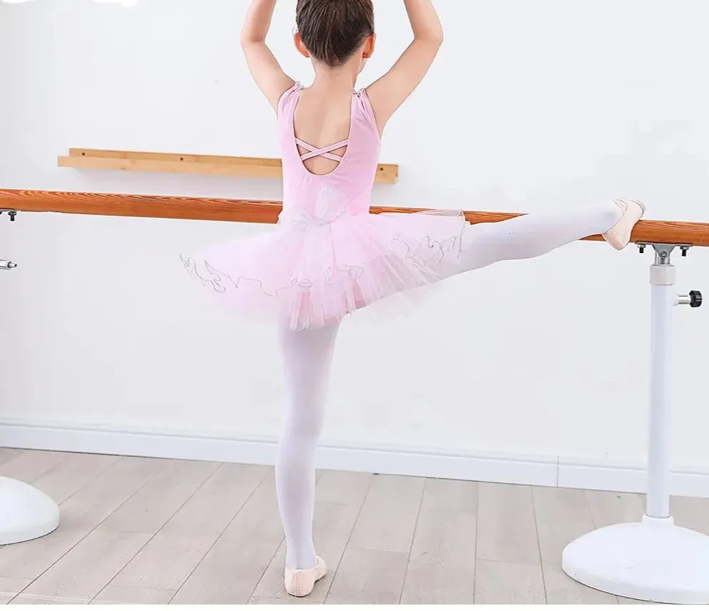 Girls Tulle Tutu Sleeveless Ballerina Dance Costume