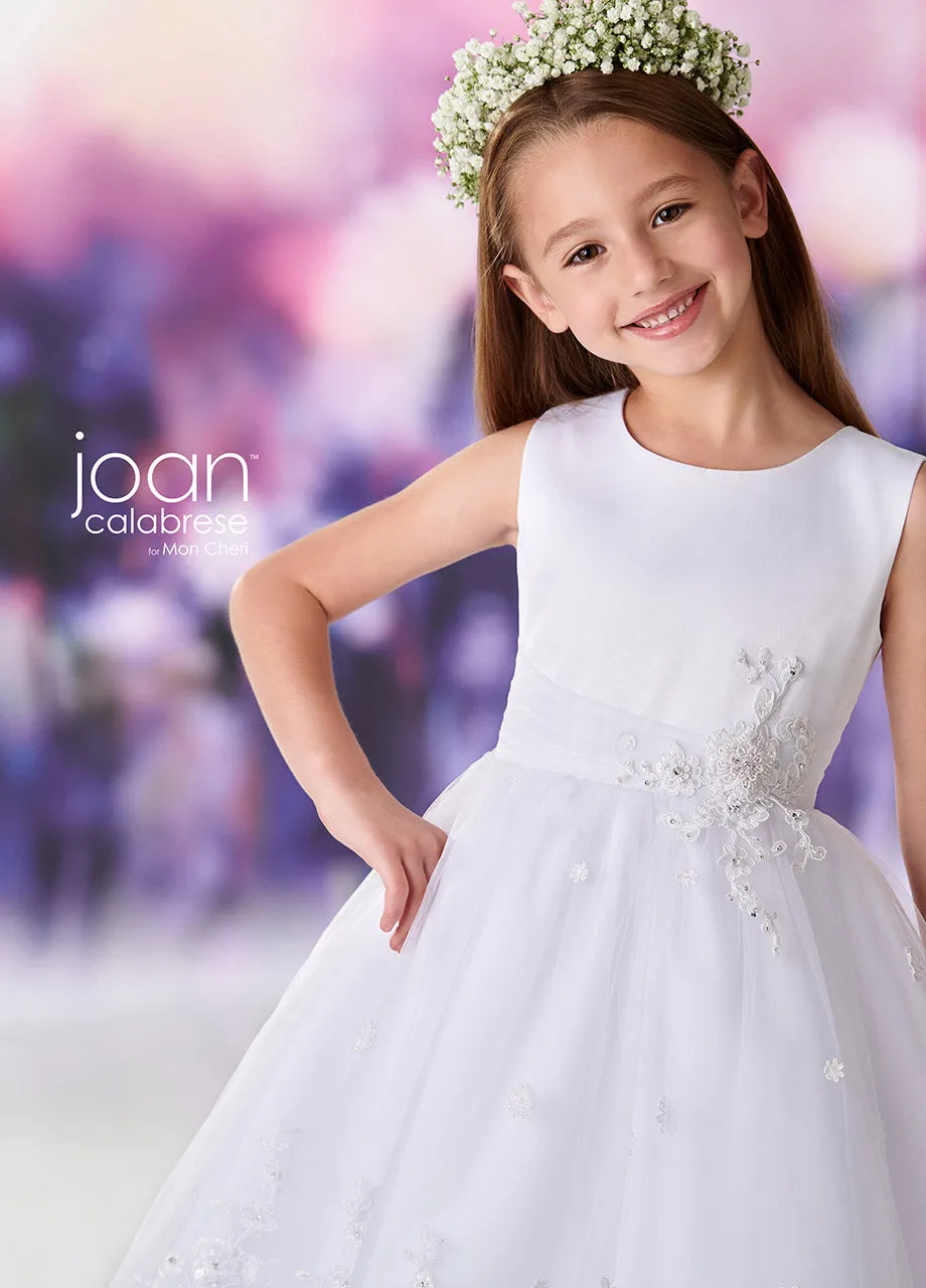 Joan Calabrese A-Line Dress with Flower Accent