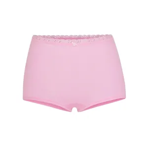 LACE POINTELLE BOY SHORT | BUBBLE GUM