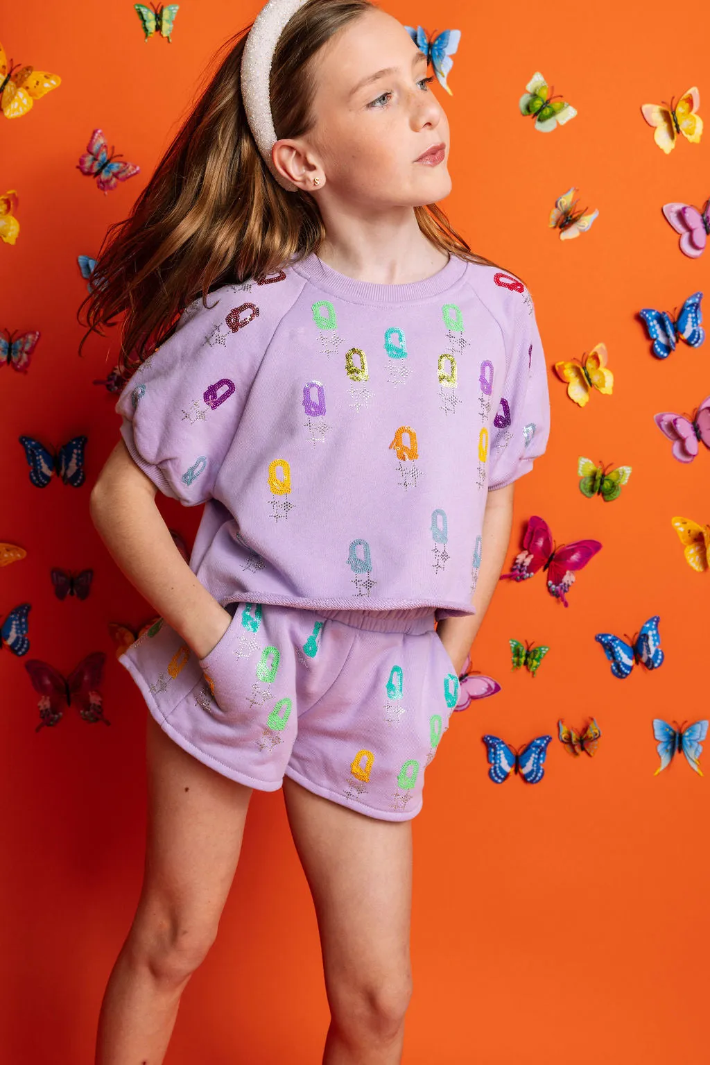 Lavender 'Q' All Over Top