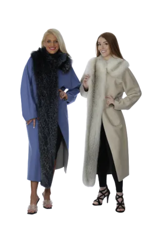 Loro Piana Cashmere Coat with Detachable Fox