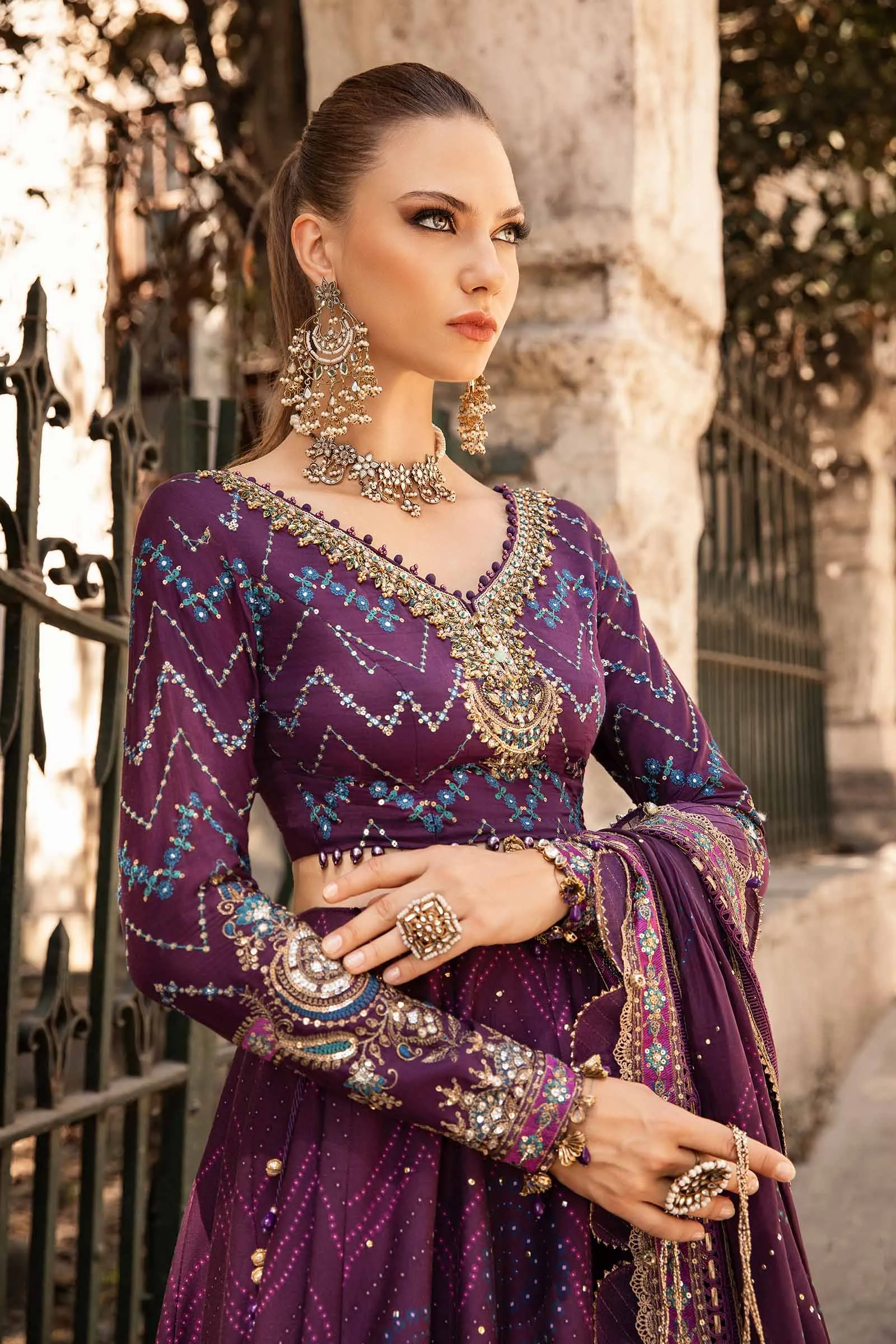 MARIA.B Sateen Cotton Satin Suit – CST-802