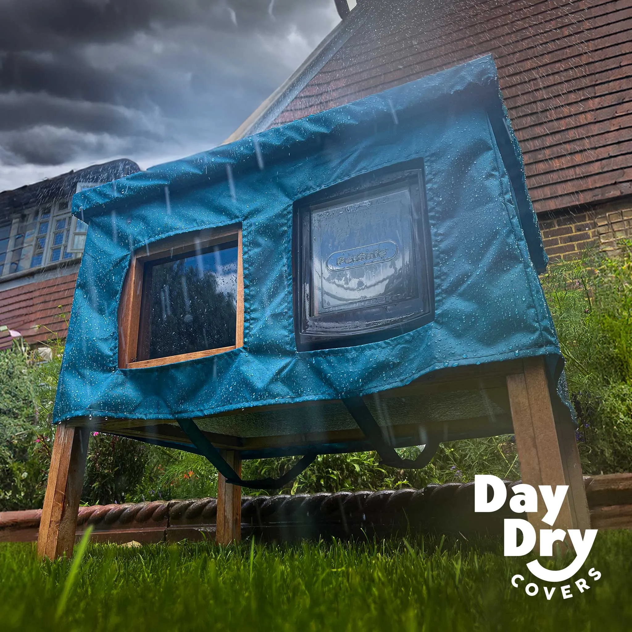 Outdoor Self-Heating Cat House Rain Cover