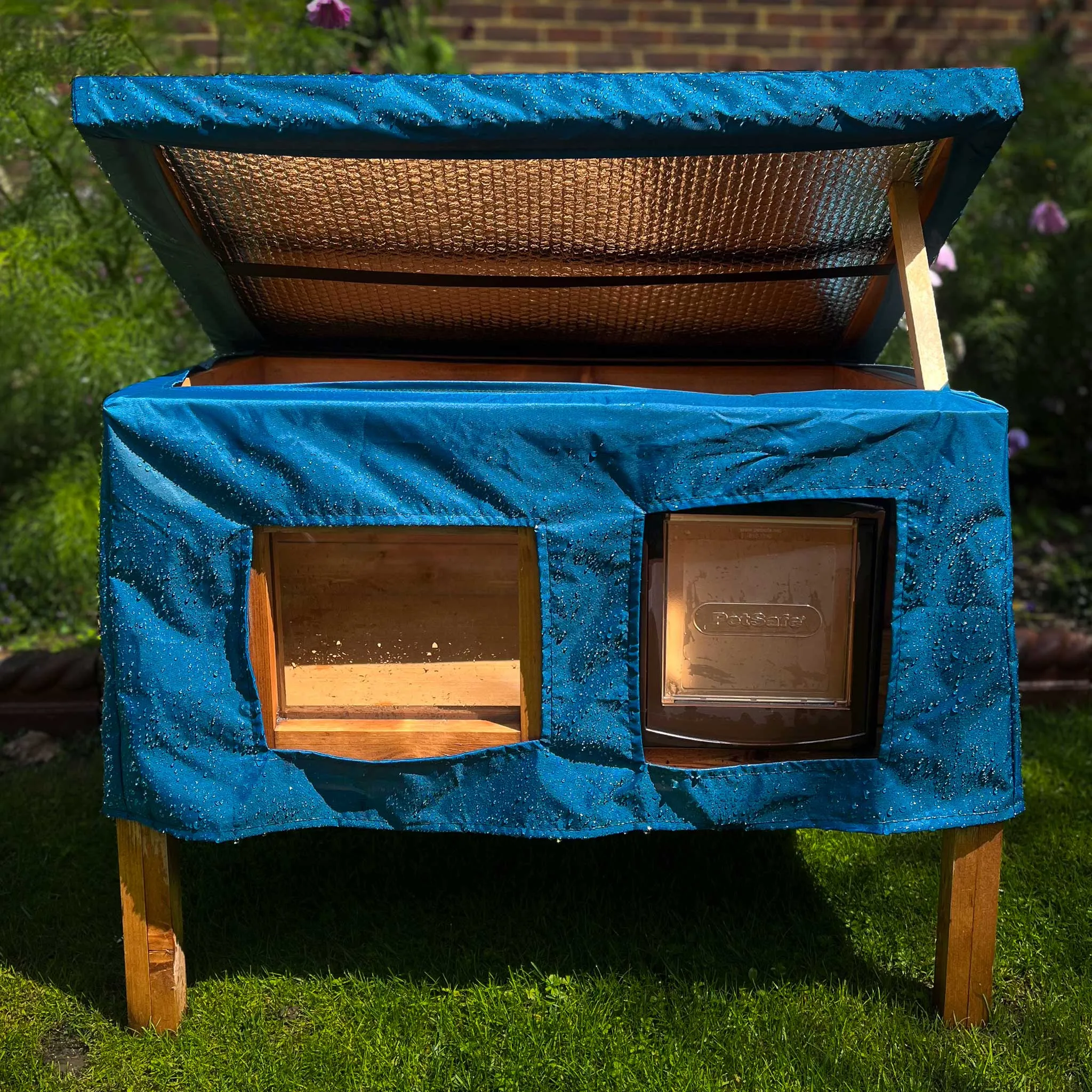 Outdoor Self-Heating Cat House Rain Cover