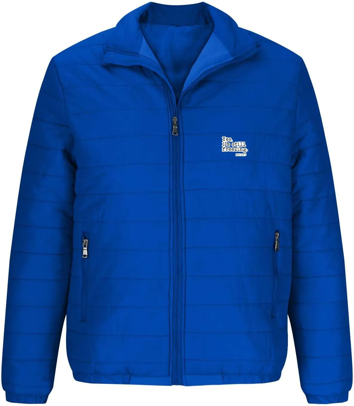 Puffer Jacket Men Lightweight Packable Down Jacket Zip up Quilted Jacket Windproof Insulated Jacket Warm Winter Coat