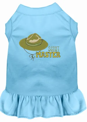 Scout Master Embroidered Dog Dress Baby Blue Xl (16)