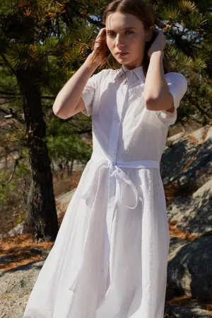 Shirt Dress - White
