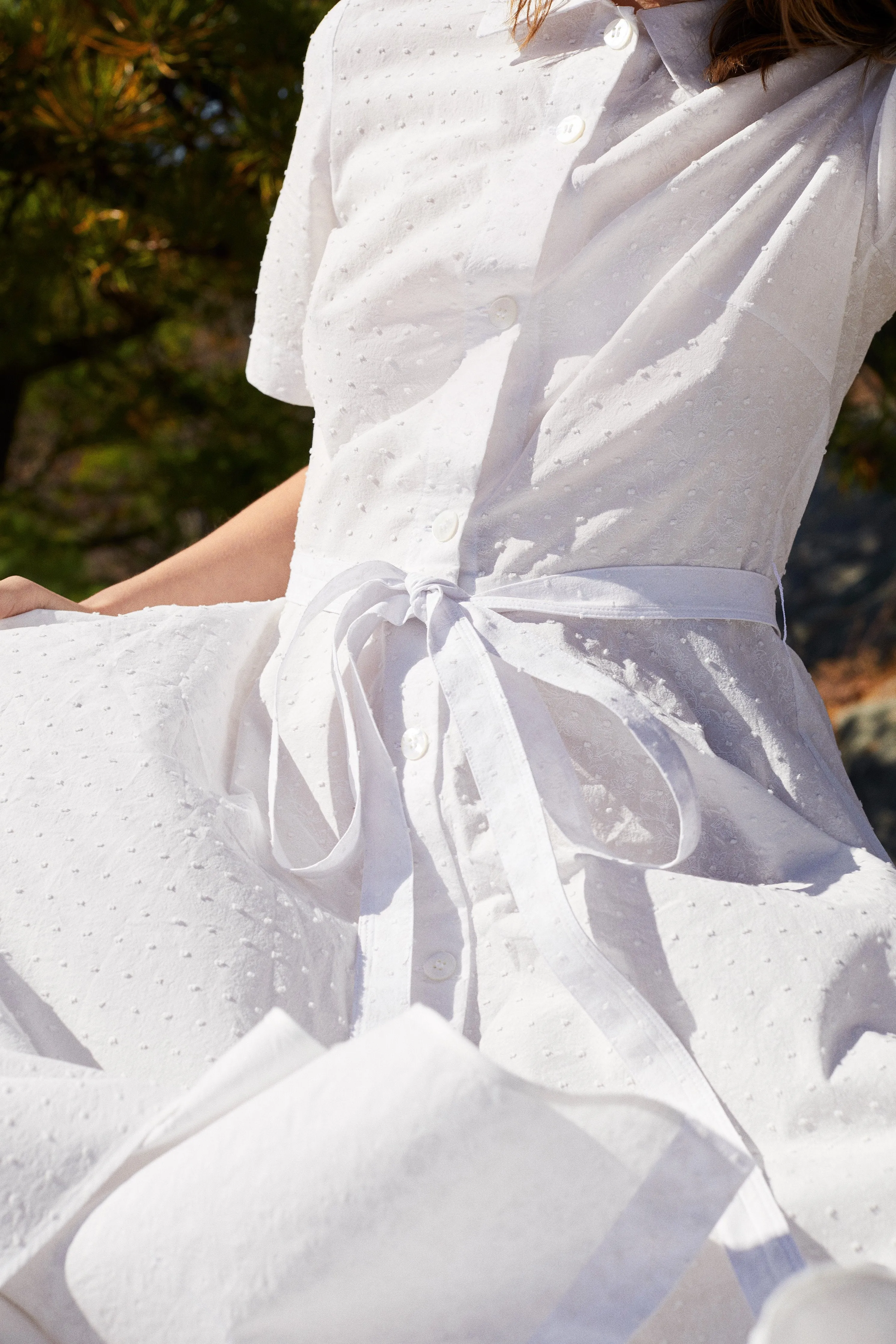 Shirt Dress - White