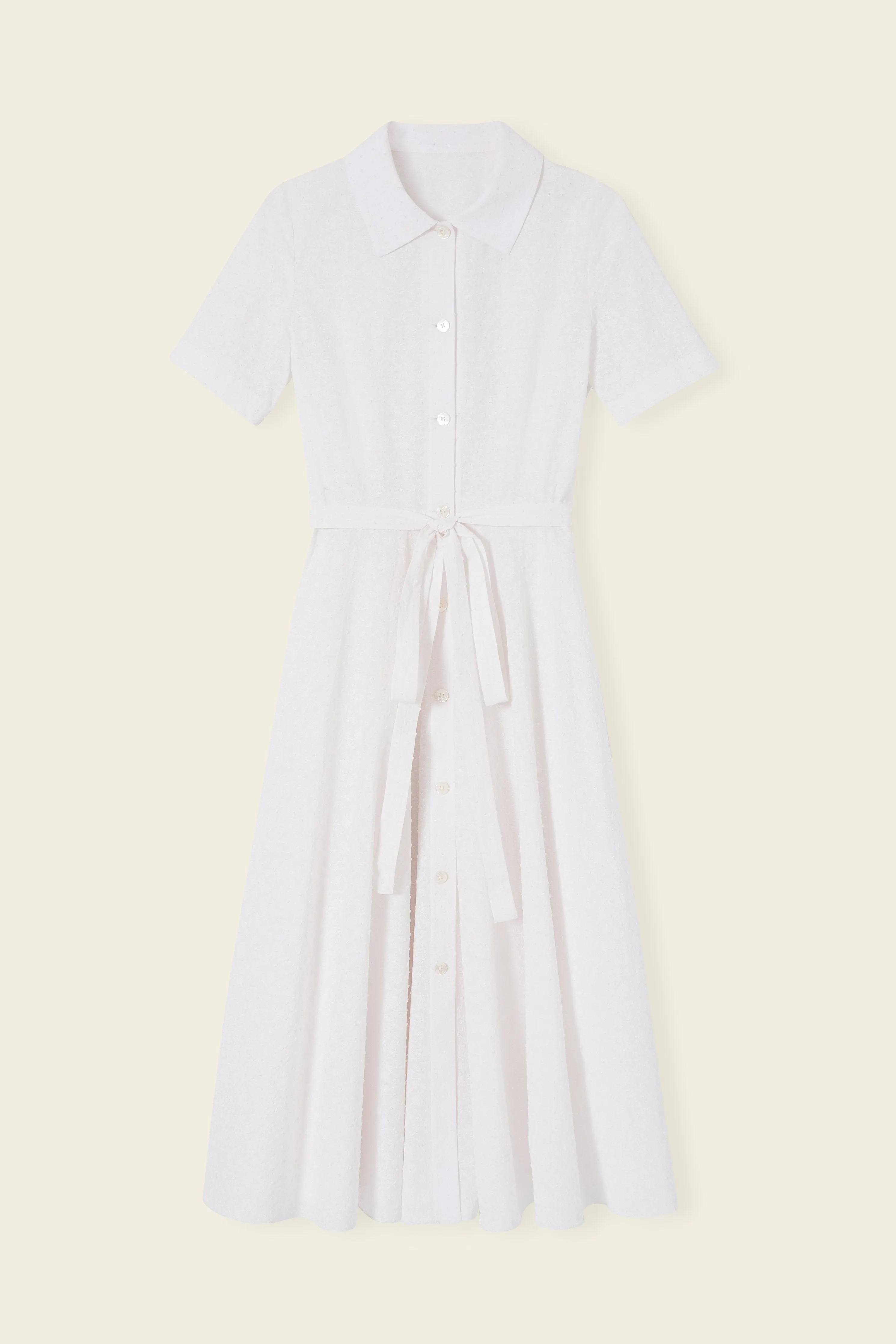 Shirt Dress - White