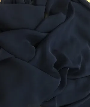 Silk Chiffon - 8mm 44-inches Wide Navy