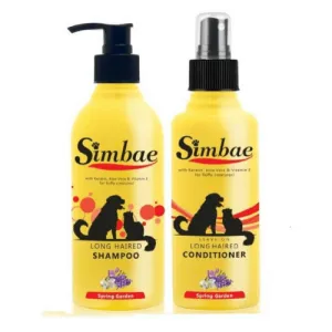 Simbae Long Haired Shampoo & Conditioner for Dogs & Cats