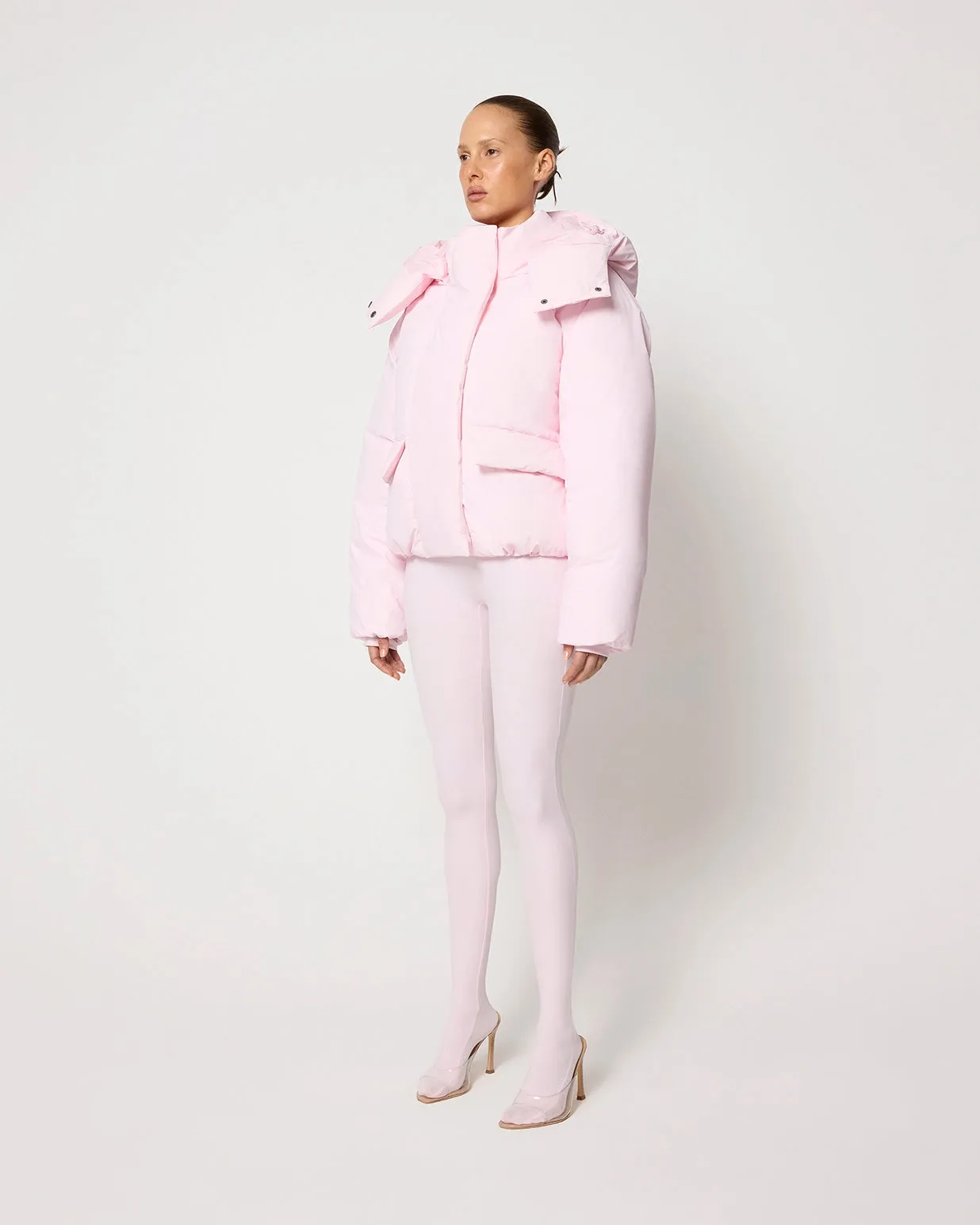 Standard Puffer Jacket | Powder Pink