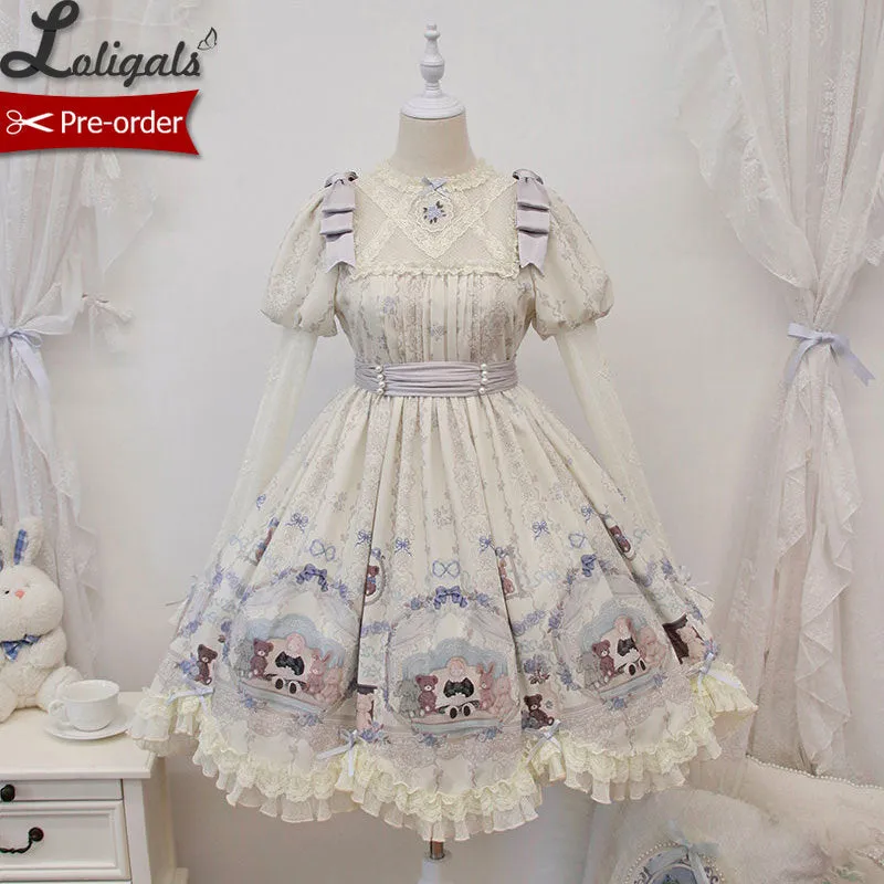 Story Time ~ Sweet Long Sleeve Lolita Dress by Alice Girl ~ Pre-order