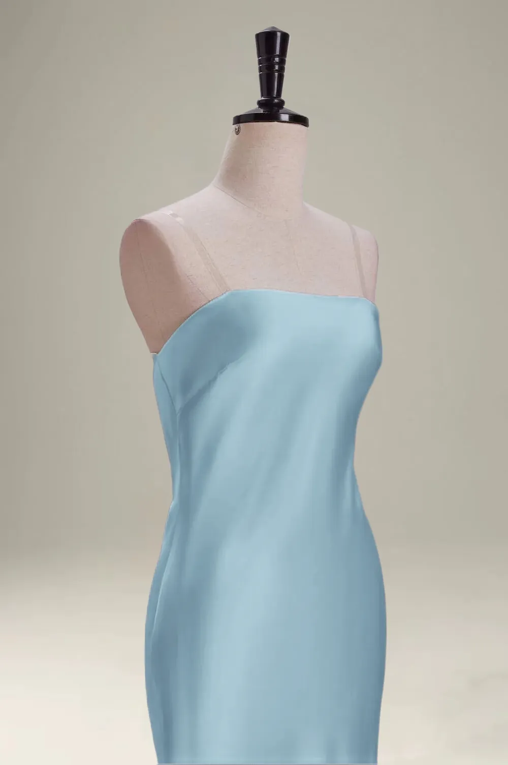 Strapless Green Mermaid Long Bridesmaid Dress