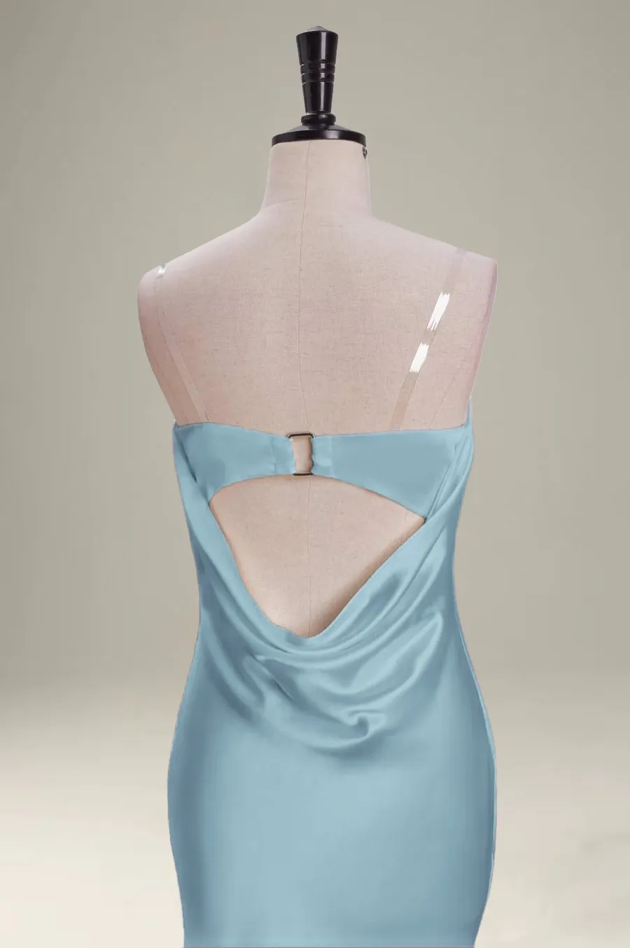 Strapless Green Mermaid Long Bridesmaid Dress