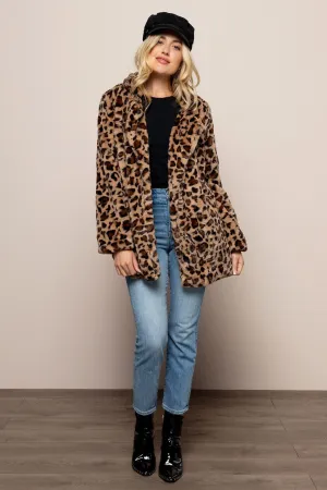 Take Me Out Coat in Brown
