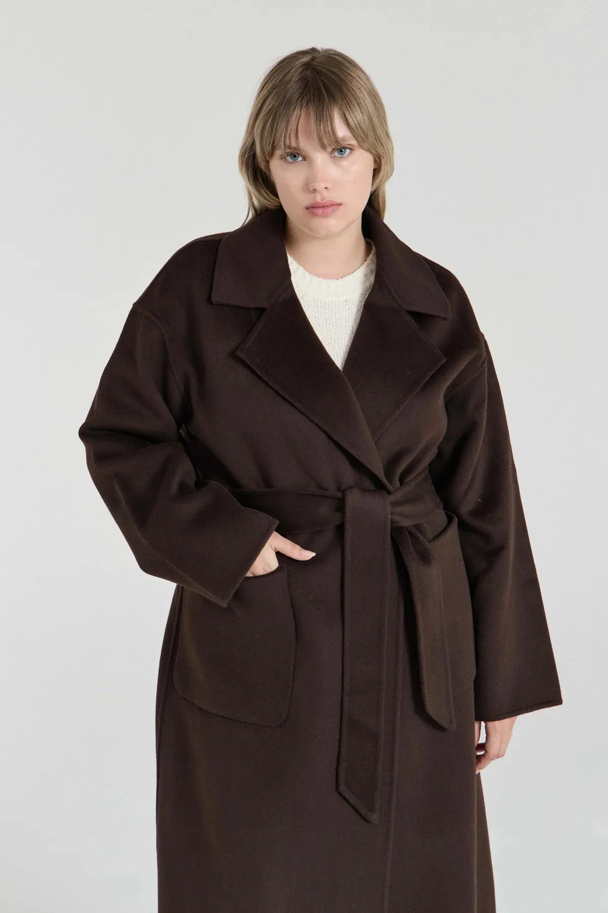 THE CAMILLA COAT CHOCOLATE CASHMERE