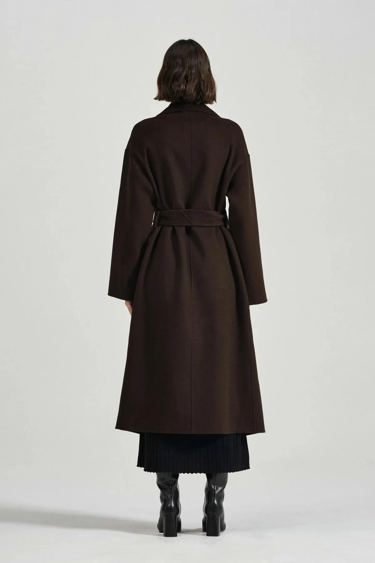 THE CAMILLA COAT CHOCOLATE CASHMERE