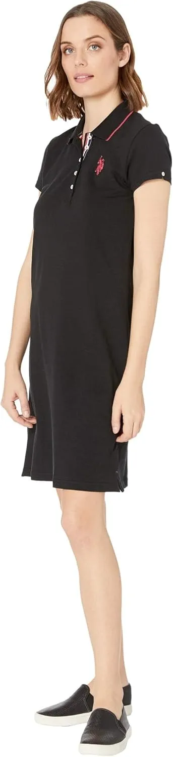 TIPPED POLO DRESS
