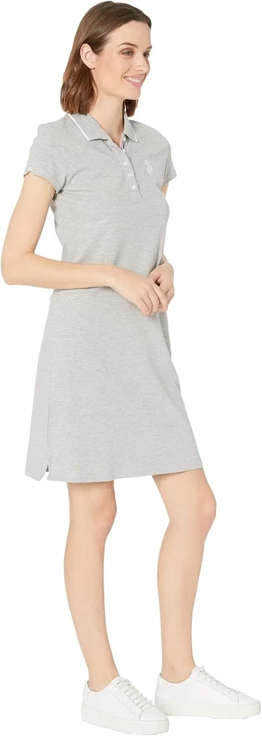 TIPPED POLO DRESS