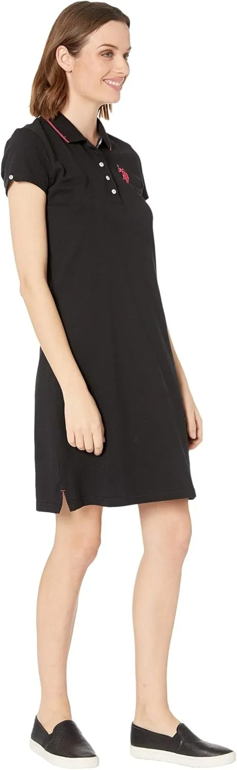 TIPPED POLO DRESS