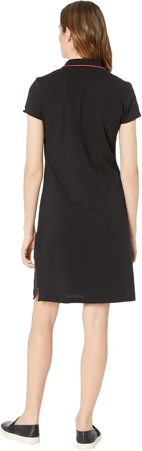 TIPPED POLO DRESS