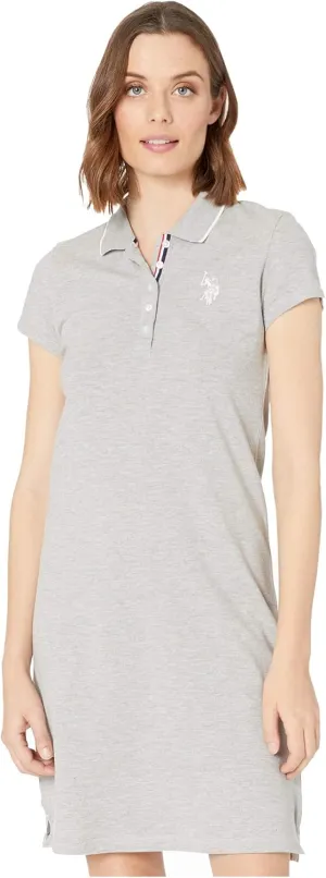 TIPPED POLO DRESS