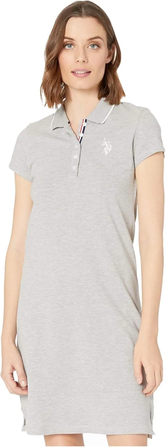 TIPPED POLO DRESS