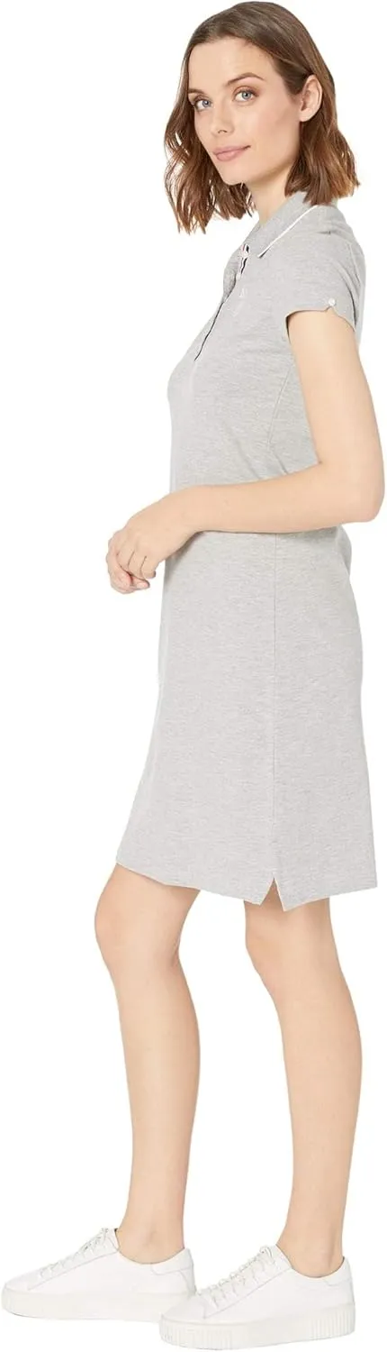 TIPPED POLO DRESS