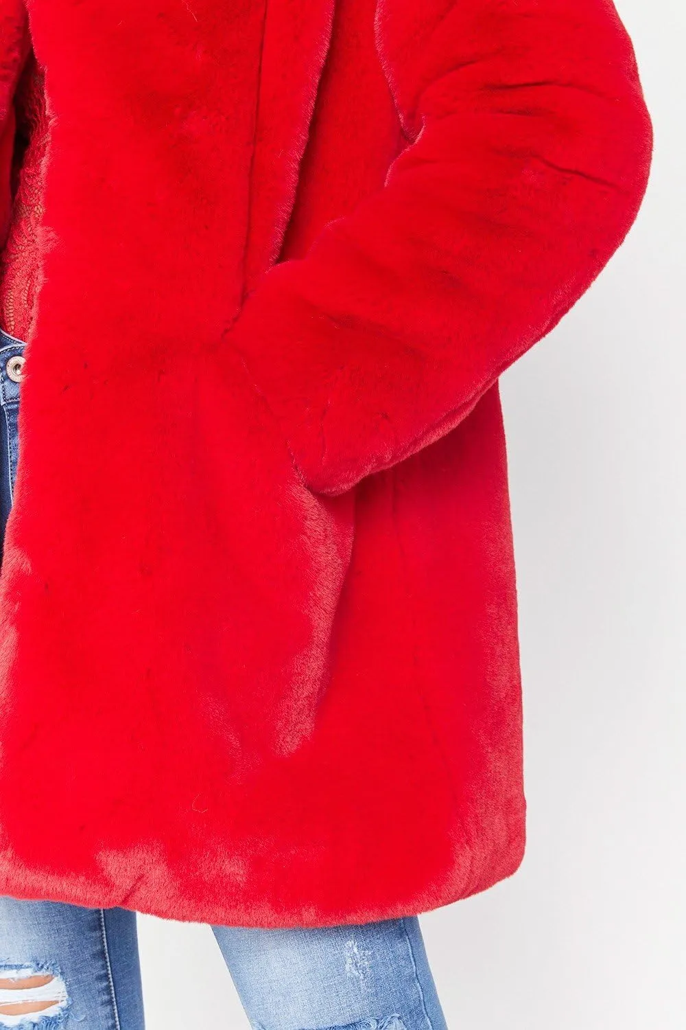 TOPONSKY Womens Winter Warm Lapel Faux Fur With Inner Lining & Buttons Coats