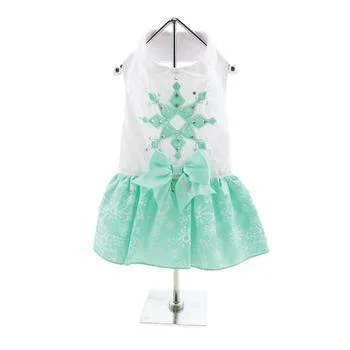Turquoise Crystal Dress