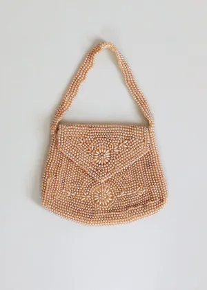 Vintage 1930s Pearl Beaded Party Purse
