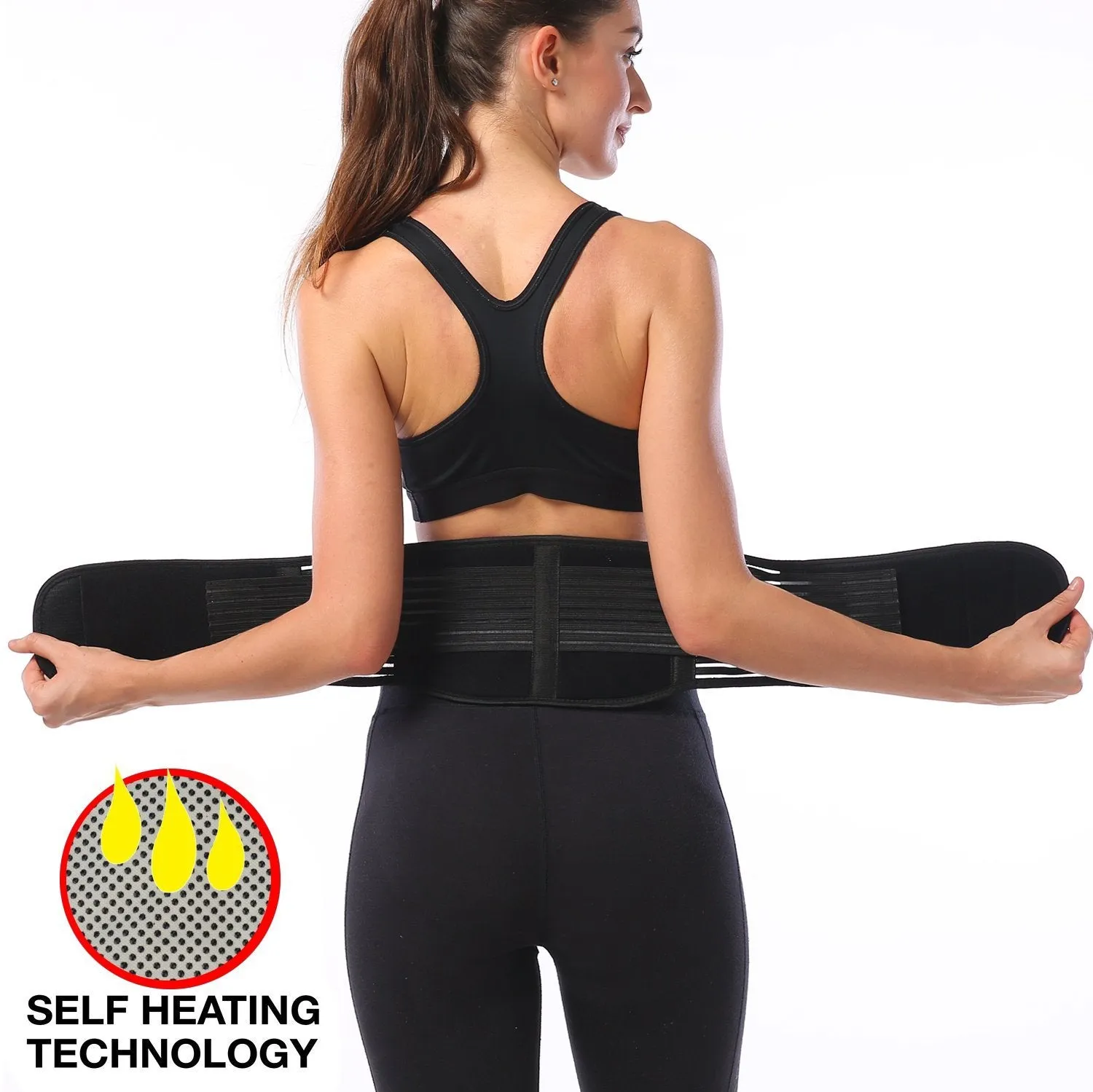 Women's Magnetic Therapy Self Heating Back Brace