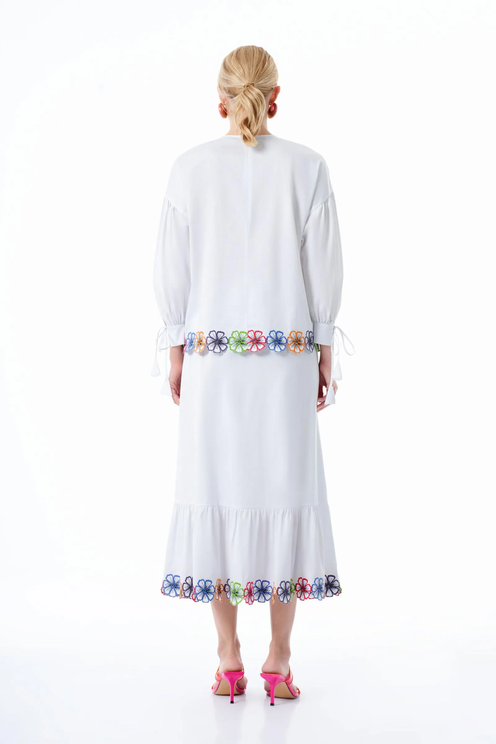 ZMS Embroidered Skirt White
